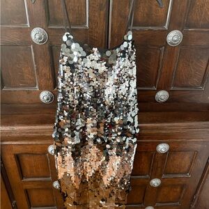 Avec Les Filles Black Sequin Dress
